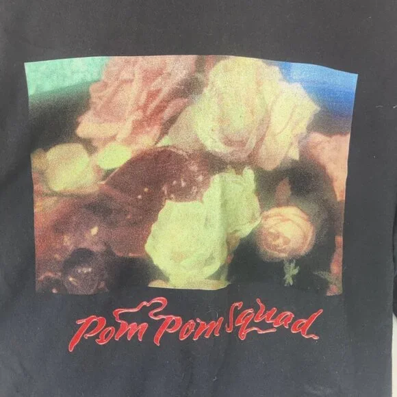 POM POM SQUAD Death of a Cheerleader long sleeved t shirt top Gildan size Read